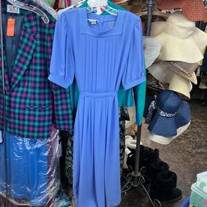 Vintage Pierre Cardin Periwinkle dress size 10